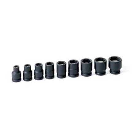 COOL KITCHEN 38 in. Drive 9 Pc Magnetic Impact Socket Set CO2571973